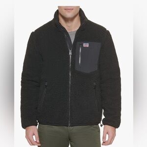 Levi’s Black All-Over Sherpa Trucker Jacket L